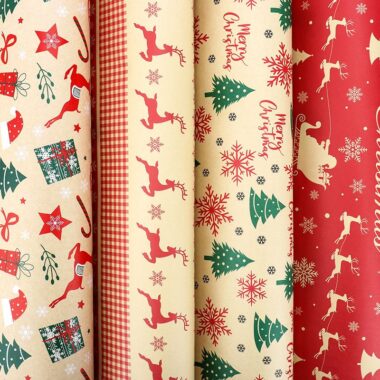 Premium Christmas wrapping paper for luxury gift packaging