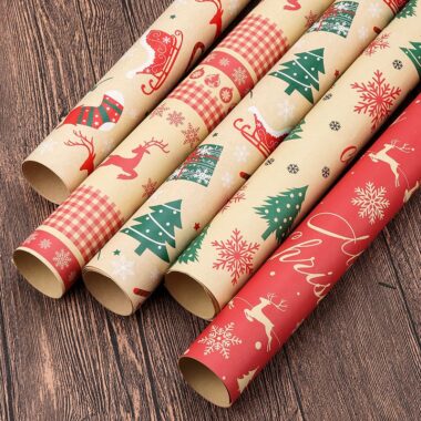 Premium Christmas wrapping paper for luxury gift packaging