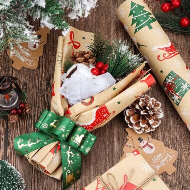 Premium Christmas wrapping paper for luxury gift packaging