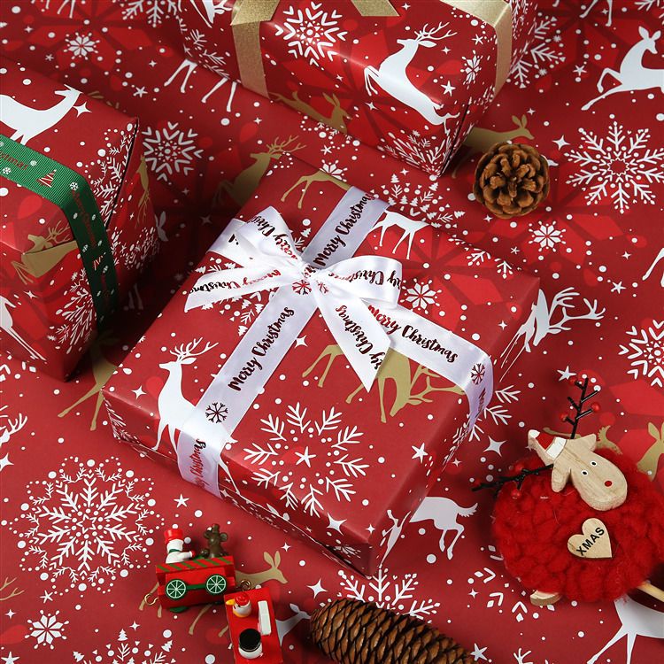 Premium holiday Christmas wrapping paper for luxury gifts