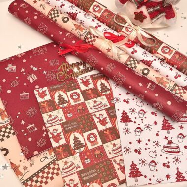 Thick premium Christmas wrapping paper for luxury gifts