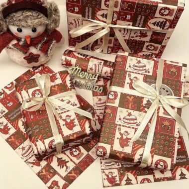 Thick premium Christmas wrapping paper for luxury gifts