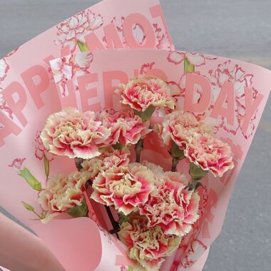 Korean style large waterproof printed flower wrapping paper