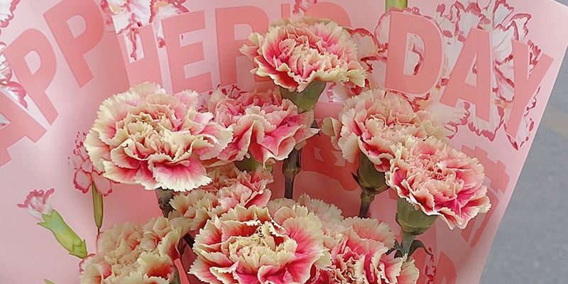 Korean style large waterproof printed flower wrapping paper