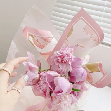 Korean style large waterproof printed flower wrapping paper