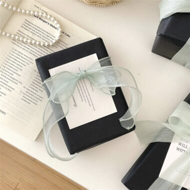 Premium black gift wrapping paper with elegant matte finish