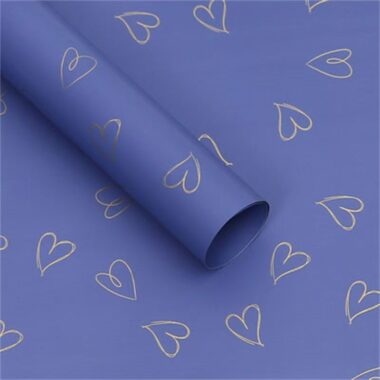 Luxury matte waterproof heart flower wrapping paper