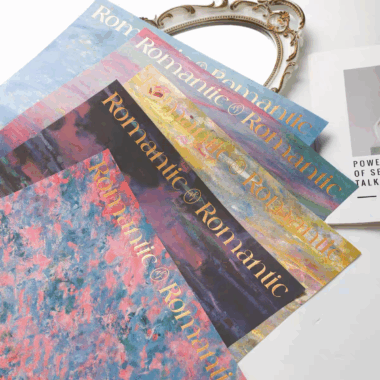 Oil painting floral kraft flower wrapping paper for bouquets