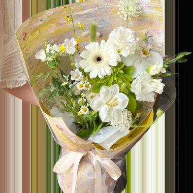 Oil painting floral kraft flower wrapping paper for bouquets