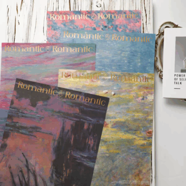 Oil painting floral kraft flower wrapping paper for bouquets