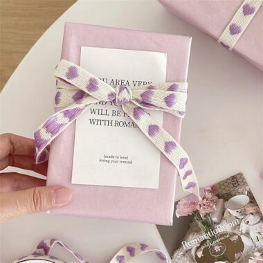 Pearlescent purple festival gift wrapping paper with shimmer