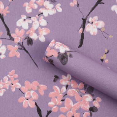 Embossed plum blossom vintage flower wrapping paper