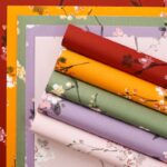 Embossed plum blossom vintage flower wrapping paper
