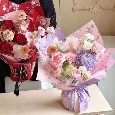 Embossed plum blossom vintage flower wrapping paper