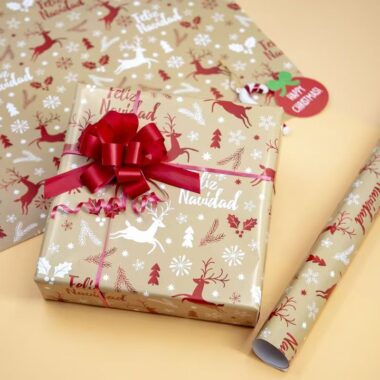 Large creative Christmas wrapping paper for premium gifts