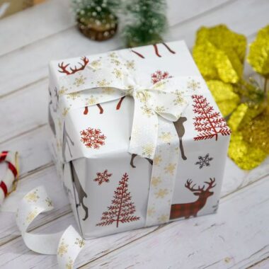 Large creative Christmas wrapping paper for premium gifts