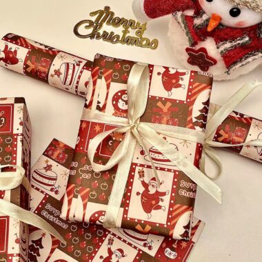 High quality thick Christmas wrapping paper for luxury gifts