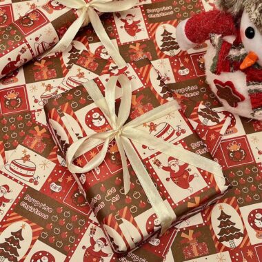 High quality thick Christmas wrapping paper for luxury gifts