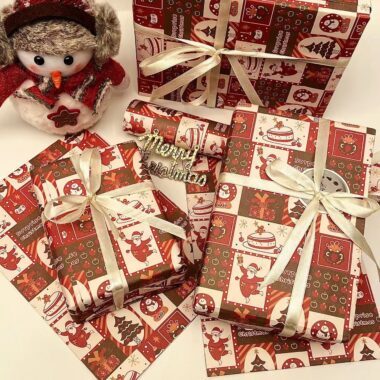 High quality thick Christmas wrapping paper for luxury gifts