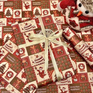 High quality thick Christmas wrapping paper for luxury gifts