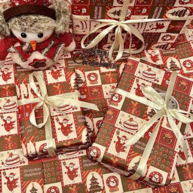 High quality thick Christmas wrapping paper for luxury gifts