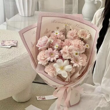 Premium thick floral flower wrapping paper for bouquets