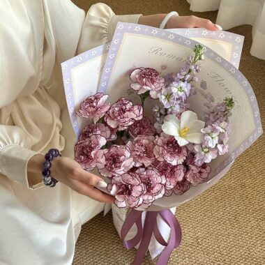 Premium thick floral flower wrapping paper for bouquets