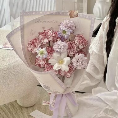 Premium thick floral flower wrapping paper for bouquets