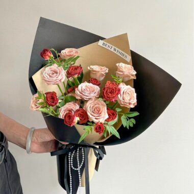 Thick solid color kraft flower wrapping paper for bouquets