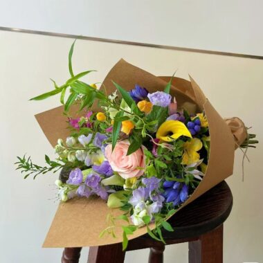 Thick solid color kraft flower wrapping paper for bouquets