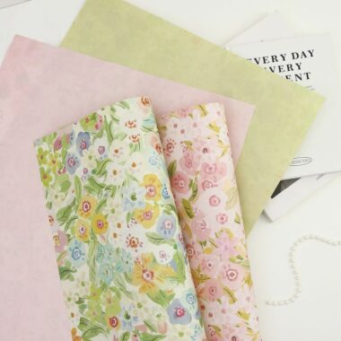Spring bloom thick florist flower wrapping paper