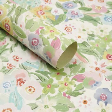 Spring bloom thick florist flower wrapping paper