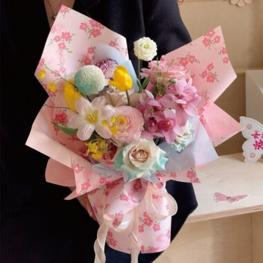 Spring small floral thick waterproof flower wrapping paper