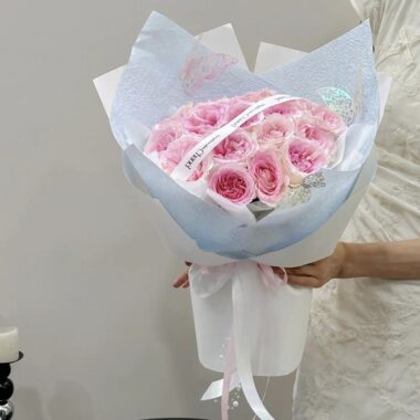 Handmade stone texture crinkled flower wrapping paper