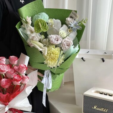 Embossed stone texture waterproof flower wrapping paper