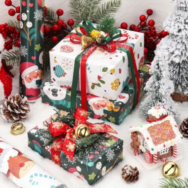 Eco-friendly large size Christmas wrapping paper for gifts