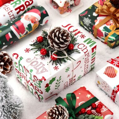 Eco-friendly large size Christmas wrapping paper for gifts