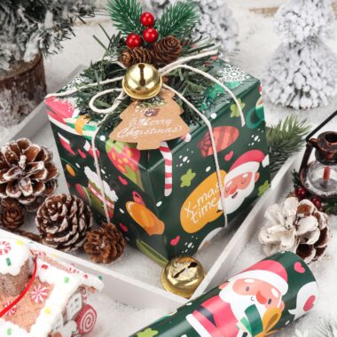 Eco-friendly large size Christmas wrapping paper for gifts