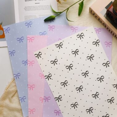 Sweet bow style flower wrapping paper for bouquets