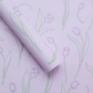 Waterproof thick tulip flower wrapping paper for bouquets