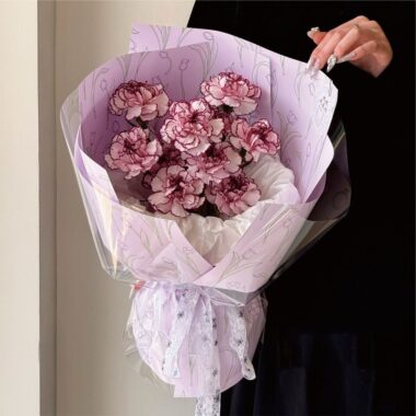 Waterproof thick tulip flower wrapping paper for bouquets