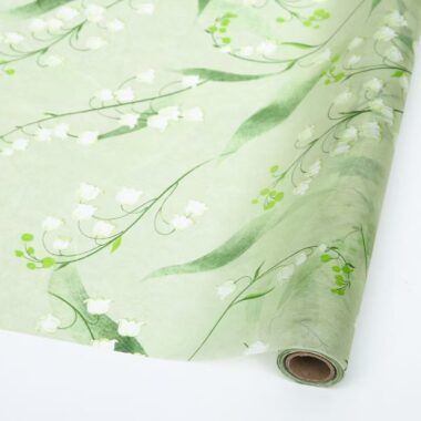 Waterproof vintage bird and floral flower wrapping paper
