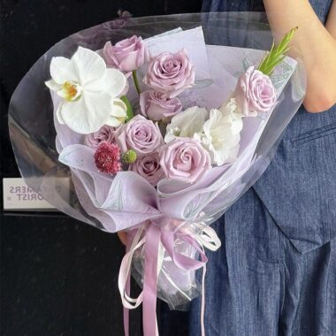 Waterproof vintage bird and floral flower wrapping paper