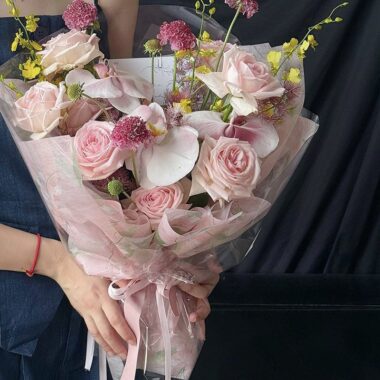 Waterproof vintage bird and floral flower wrapping paper