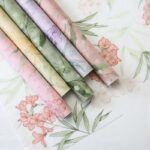 Waterproof vintage bird and floral flower wrapping paper