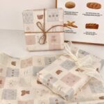 Vintage candy bear cute decorative gift wrapping paper