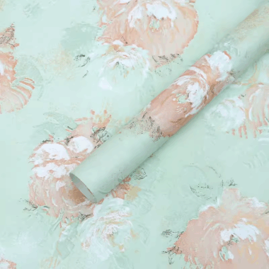 Vintage dreamy floral decorative flower wrapping paper