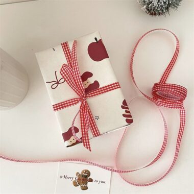 Vintage red apple kraft gift wrapping paper large size