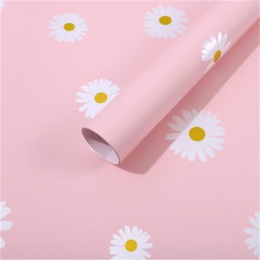 Thick waterproof daisy flower wrapping paper for bouquets
