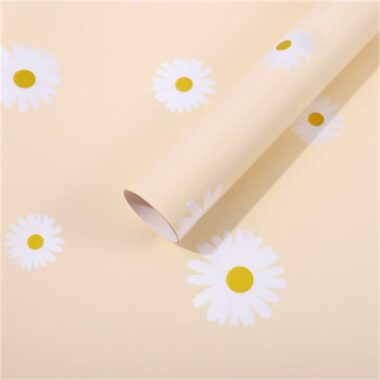 Thick waterproof daisy flower wrapping paper for bouquets